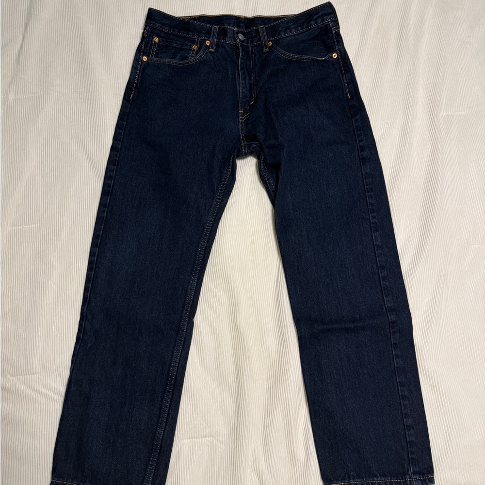 Levi's 505 Dark Blue Straight Jeans
